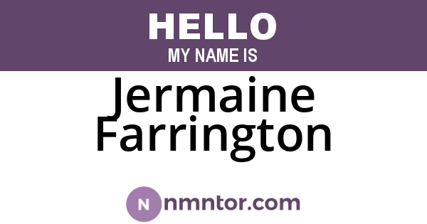Jermaine Farrington