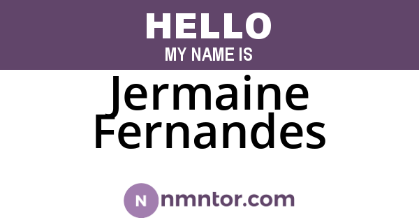 Jermaine Fernandes