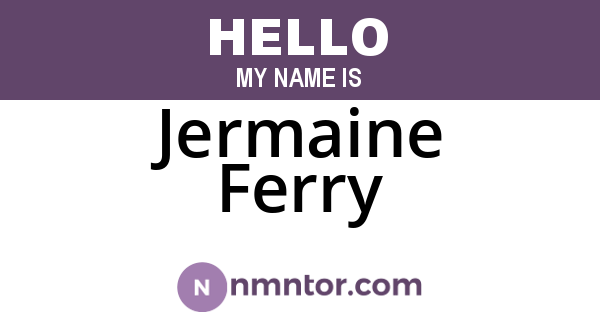 Jermaine Ferry