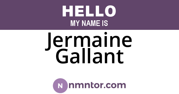 Jermaine Gallant