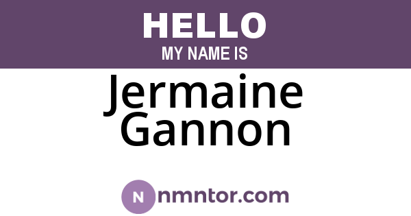 Jermaine Gannon
