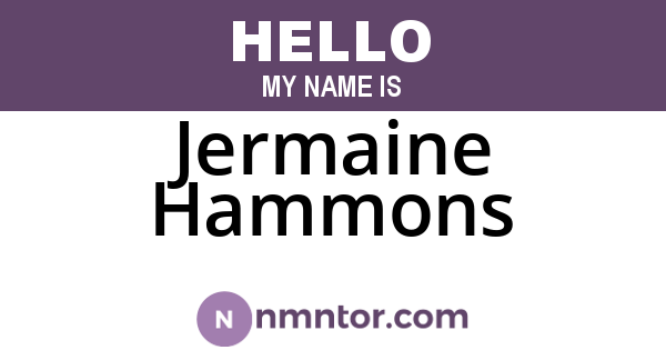 Jermaine Hammons