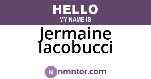 Jermaine Iacobucci