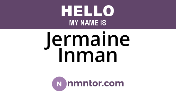 Jermaine Inman