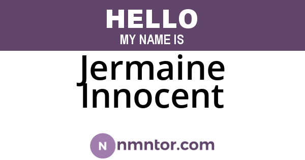 Jermaine Innocent