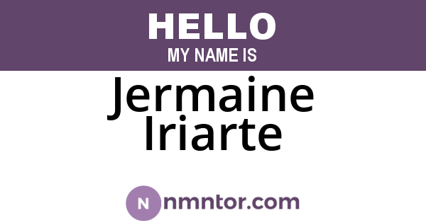 Jermaine Iriarte