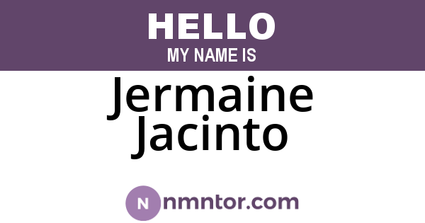 Jermaine Jacinto