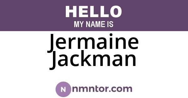 Jermaine Jackman