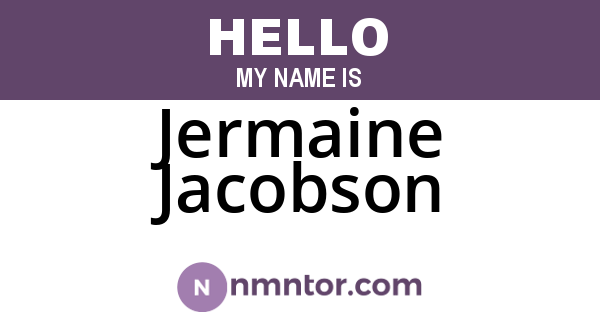 Jermaine Jacobson