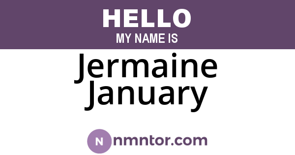 Jermaine January