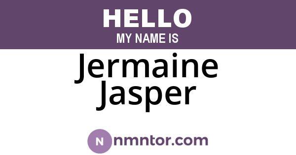 Jermaine Jasper