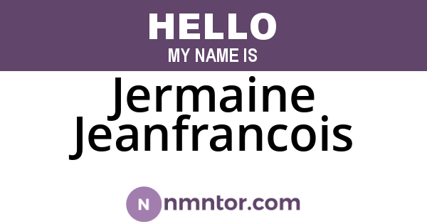 Jermaine Jeanfrancois