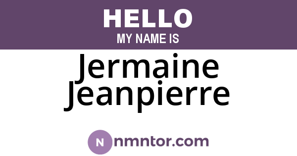 Jermaine Jeanpierre