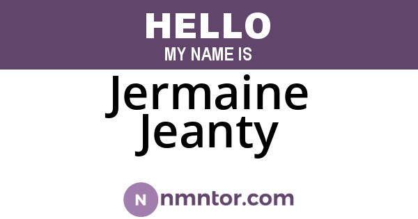 Jermaine Jeanty