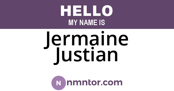 Jermaine Justian