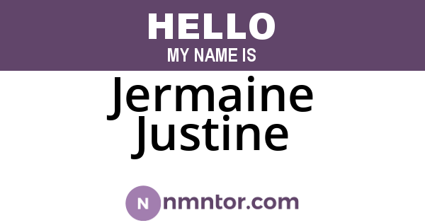 Jermaine Justine