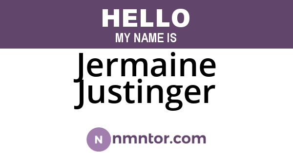 Jermaine Justinger