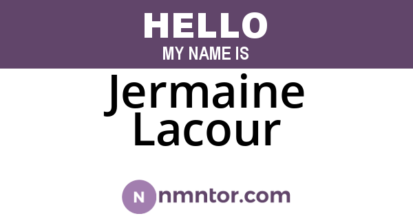 Jermaine Lacour