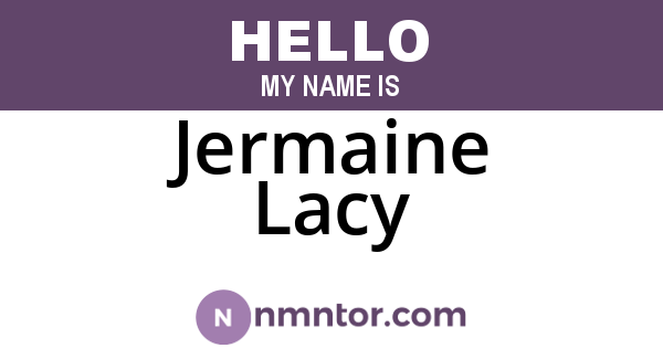 Jermaine Lacy