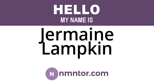 Jermaine Lampkin