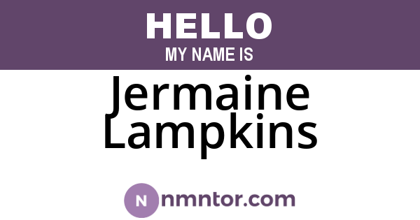 Jermaine Lampkins