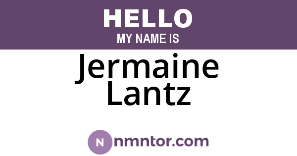 Jermaine Lantz