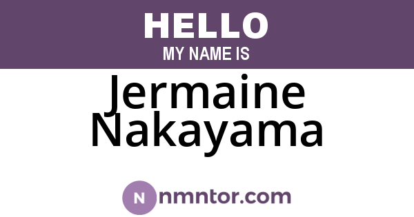 Jermaine Nakayama