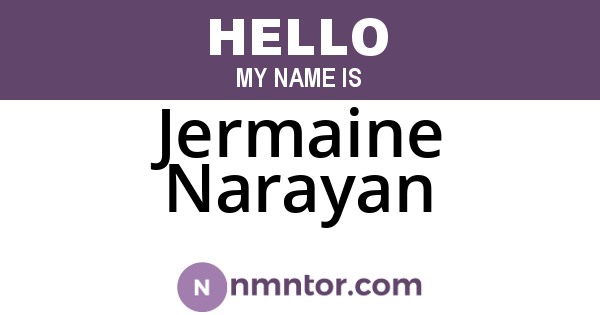 Jermaine Narayan