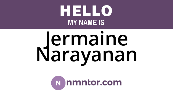 Jermaine Narayanan