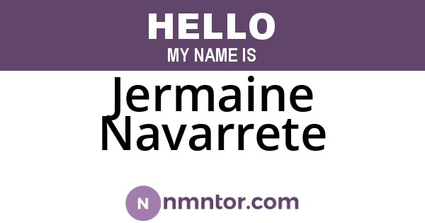 Jermaine Navarrete