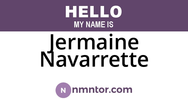 Jermaine Navarrette