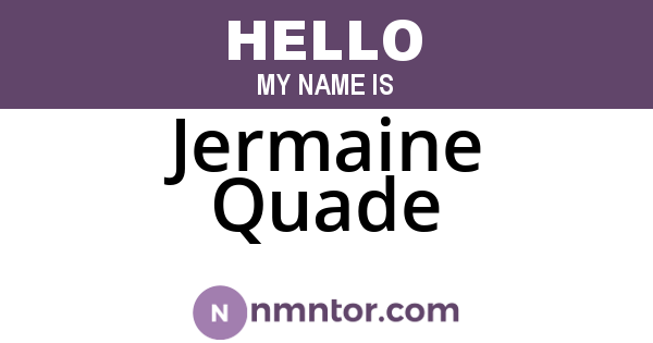 Jermaine Quade