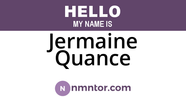 Jermaine Quance
