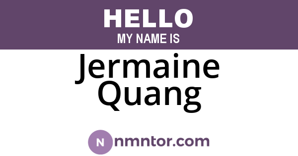 Jermaine Quang
