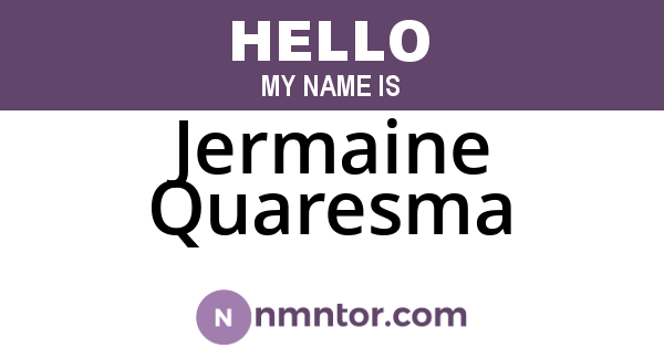 Jermaine Quaresma
