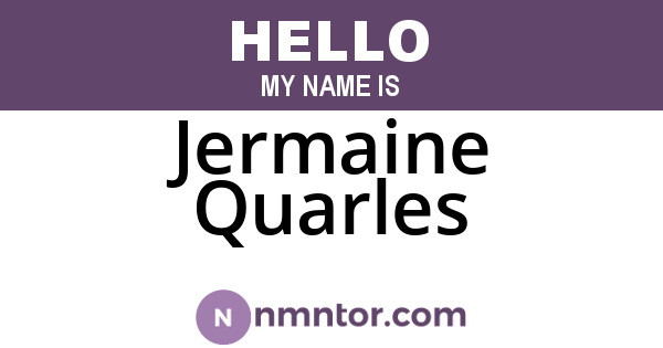 Jermaine Quarles