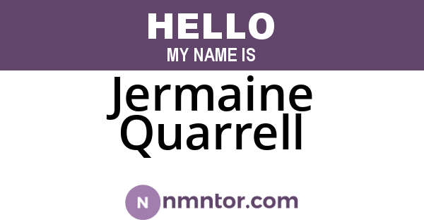Jermaine Quarrell