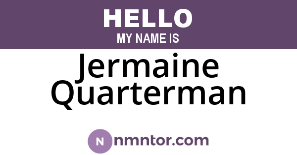 Jermaine Quarterman