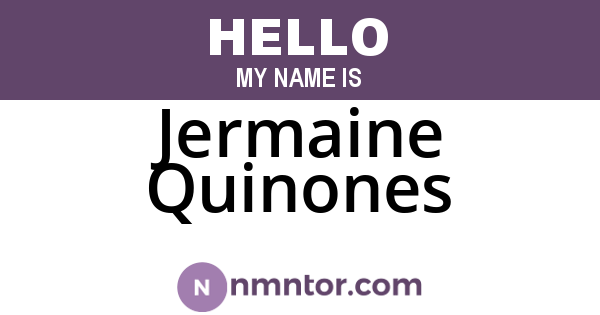 Jermaine Quinones