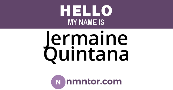 Jermaine Quintana