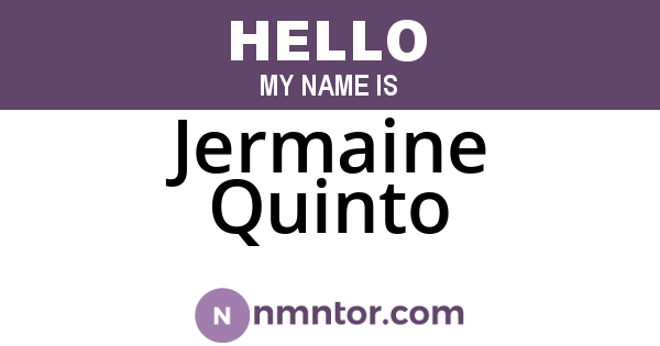 Jermaine Quinto