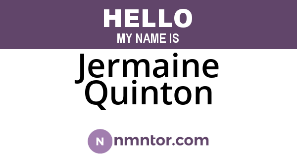 Jermaine Quinton