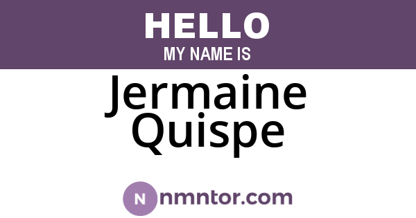 Jermaine Quispe