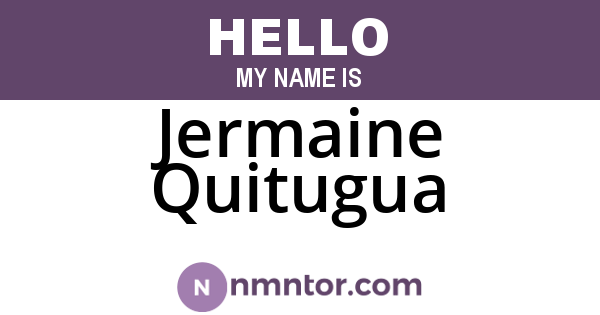 Jermaine Quitugua