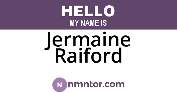 Jermaine Raiford