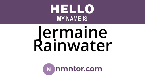 Jermaine Rainwater