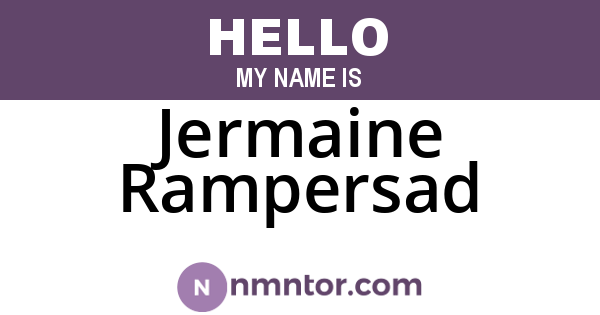 Jermaine Rampersad