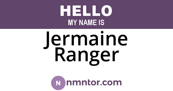 Jermaine Ranger