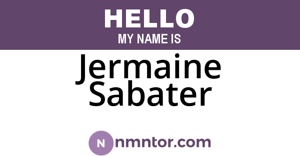 Jermaine Sabater
