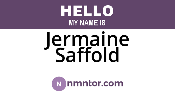 Jermaine Saffold